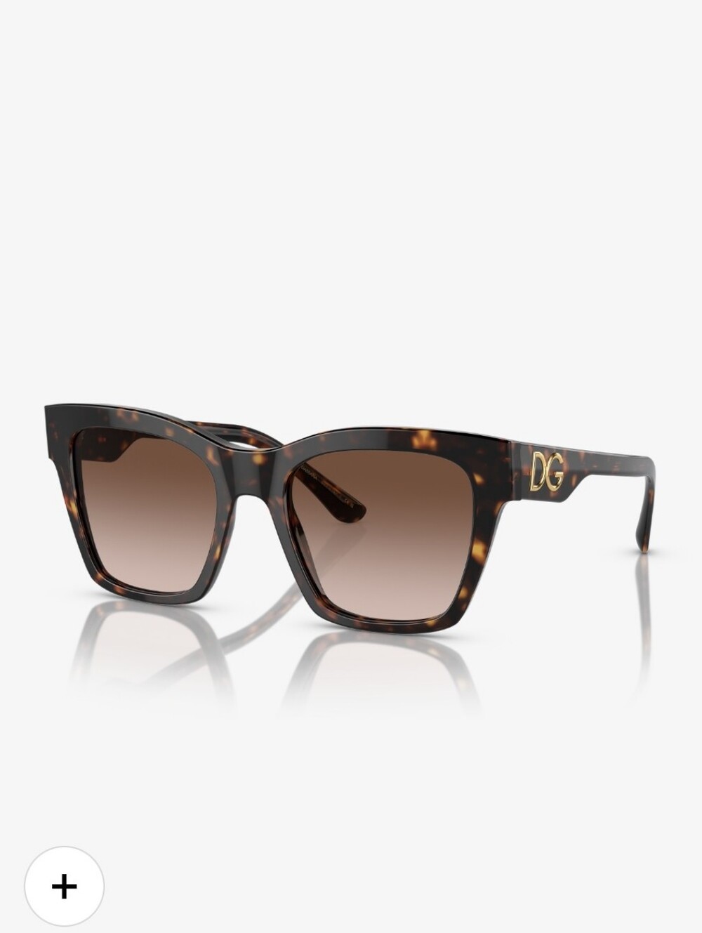 Dolce & Gabbana Tortoiseshell Square Sunglasses - Brown